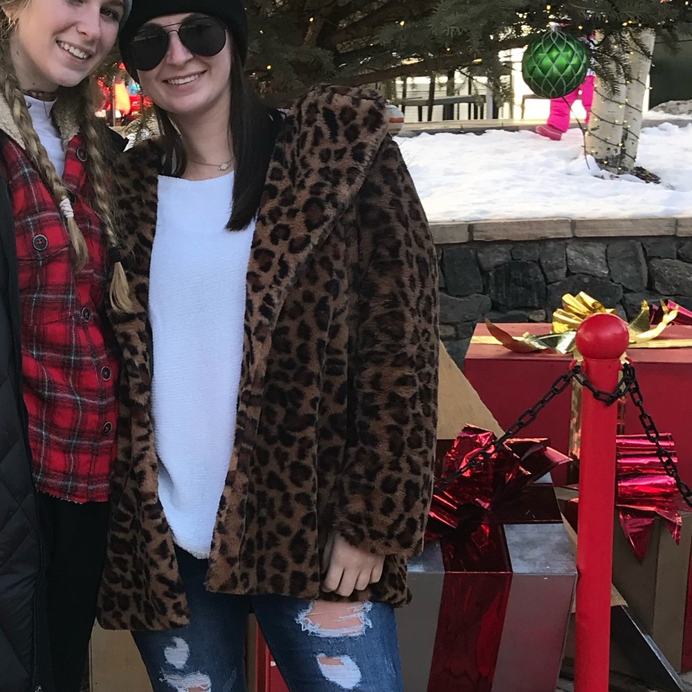 Cheetah fur coat